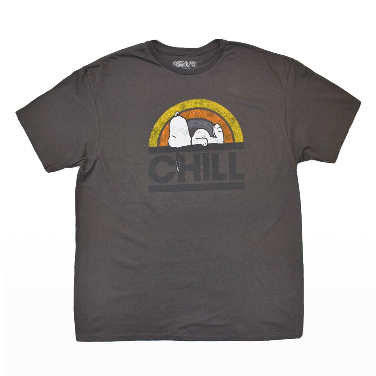Peanuts T-Shirt Men's Snoopy Chill Distressed Graphic Tee