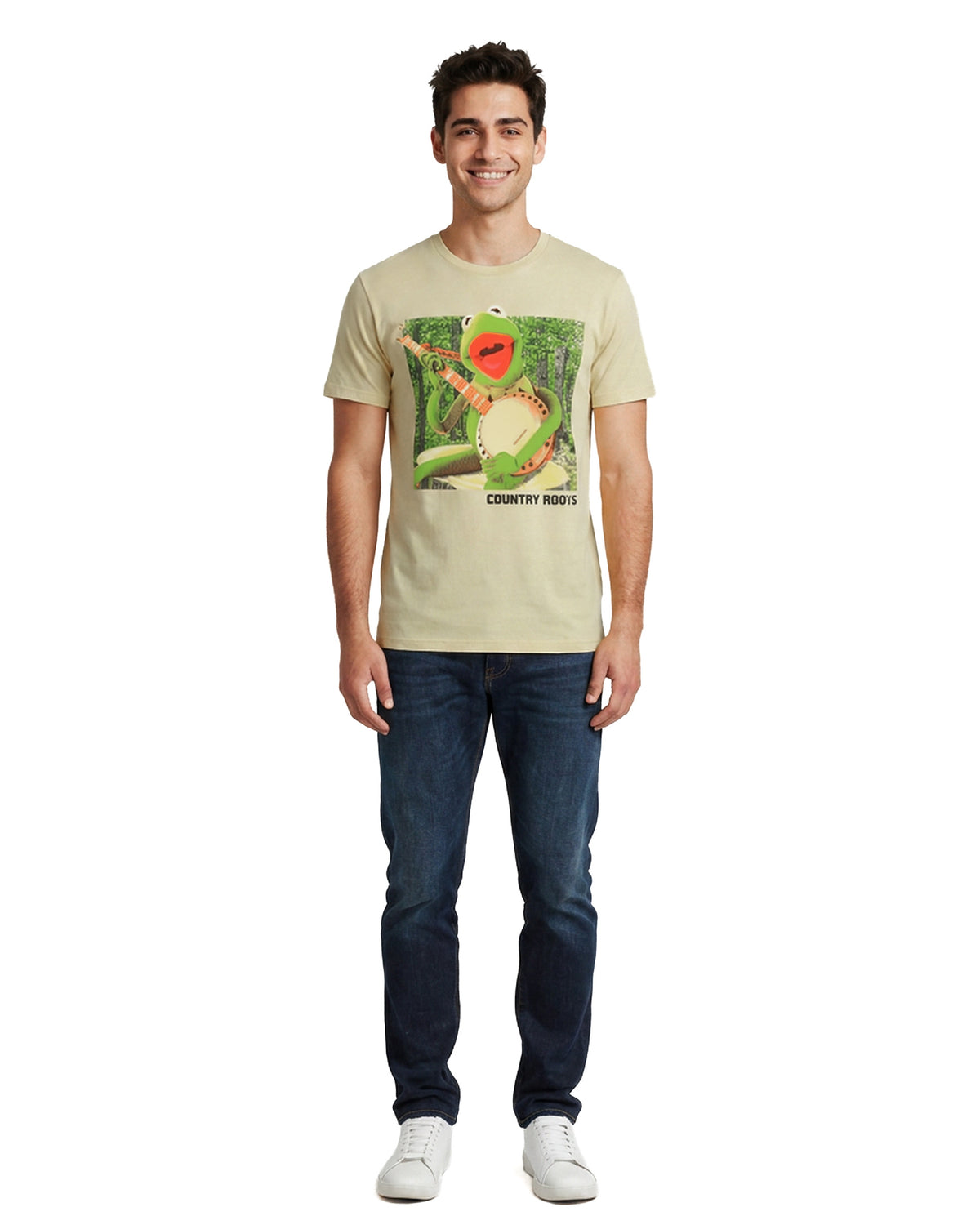 The Muppets T-Shirt Men's Kermit The Frog Country Roots Tee