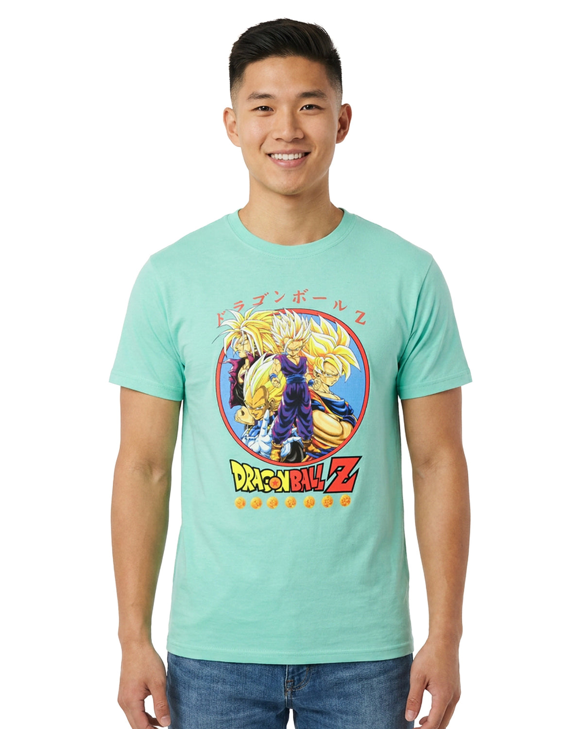 Dragon Ball Z T-Shirt Men's Character Circle Design Graphic Tee