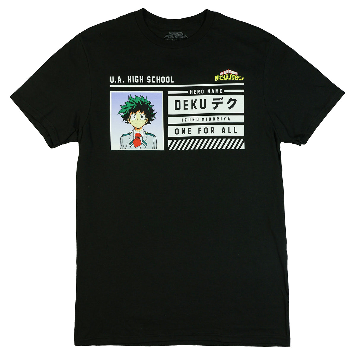 My Hero Academia T-Shirt Men's Deku UA High School ID Tee