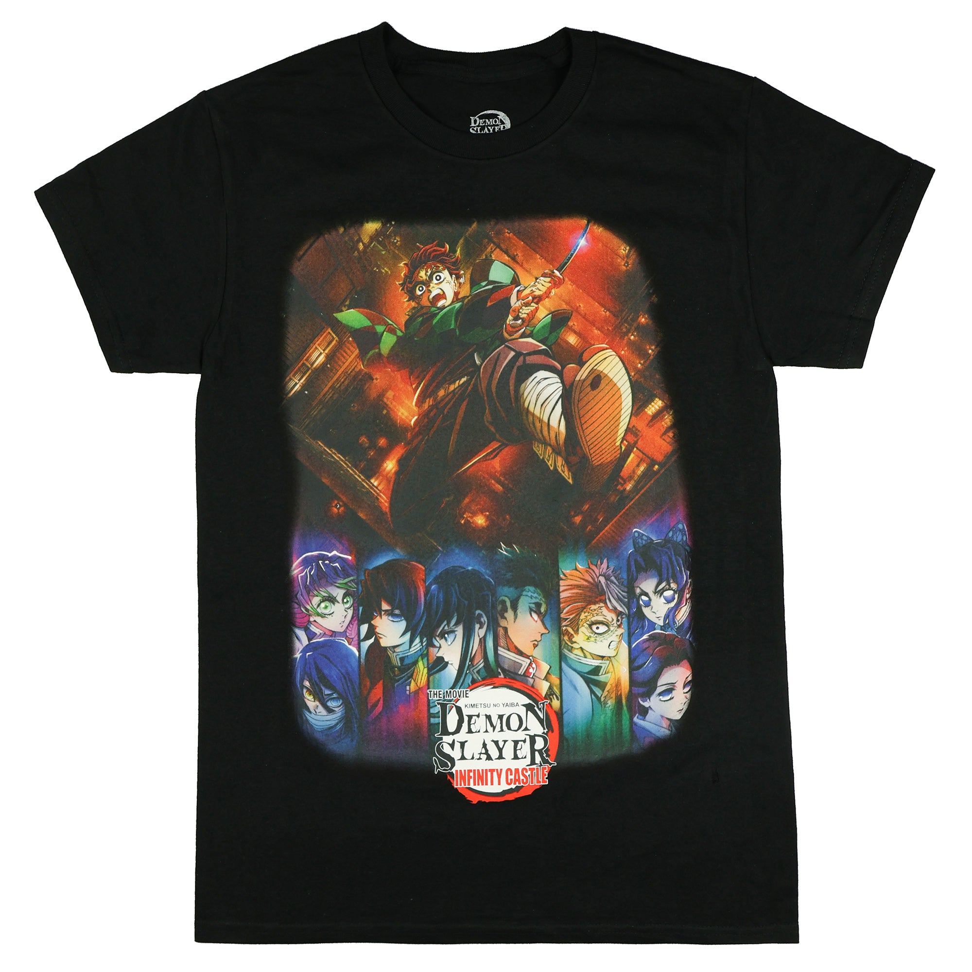 Demon Slayer Shirt Men's Tanjiro Infinity Castle Short Sleeve Top