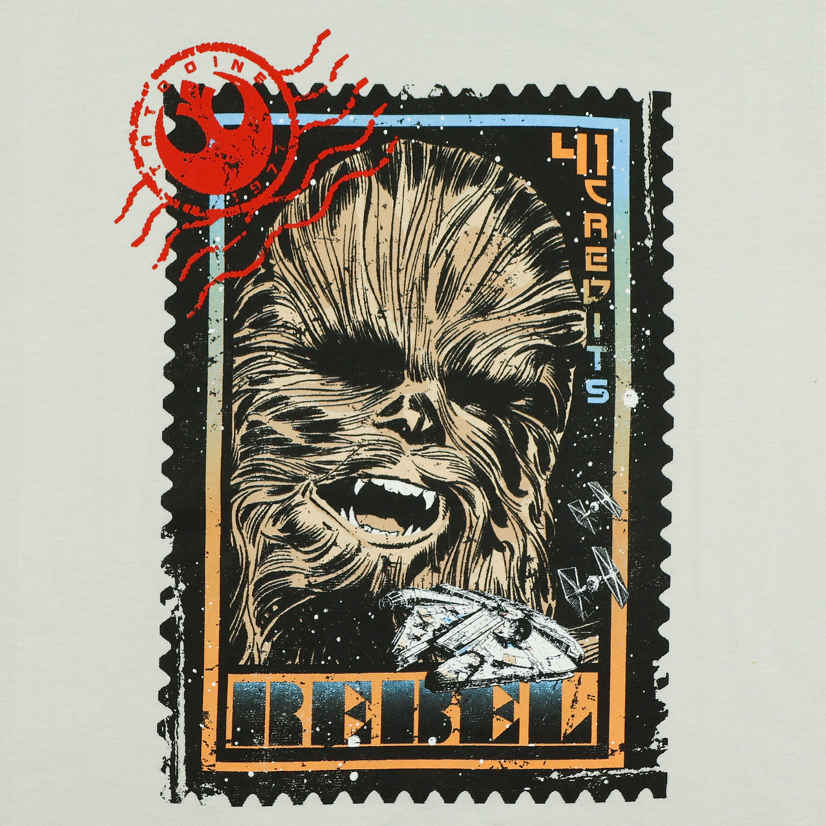 Disney Star Wars Shirt Men's Chewbacca Rebel Short Sleeve Tee