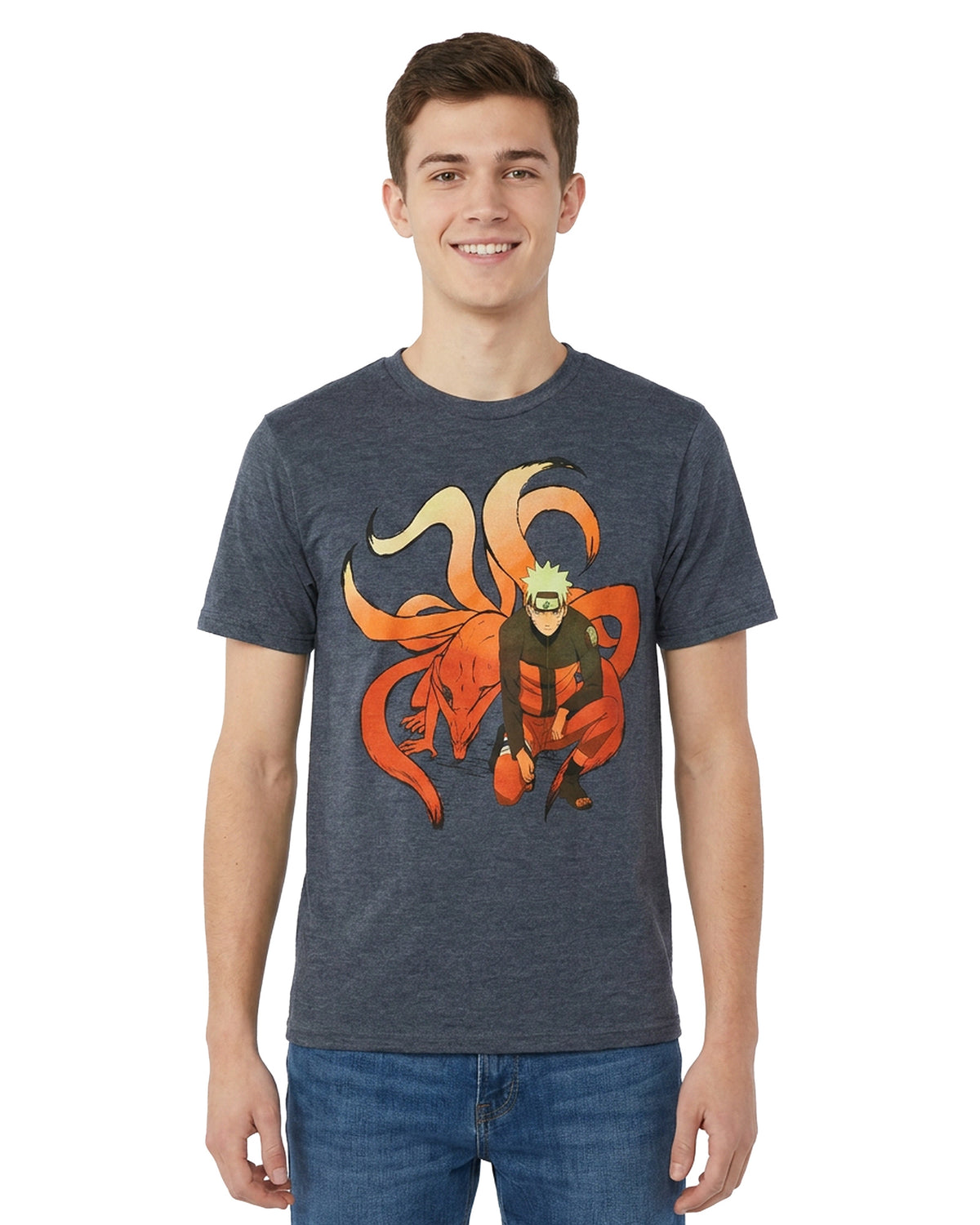 Naruto Shippuden T-Shirt Men's Nine Tail Kurama Graphic Tee