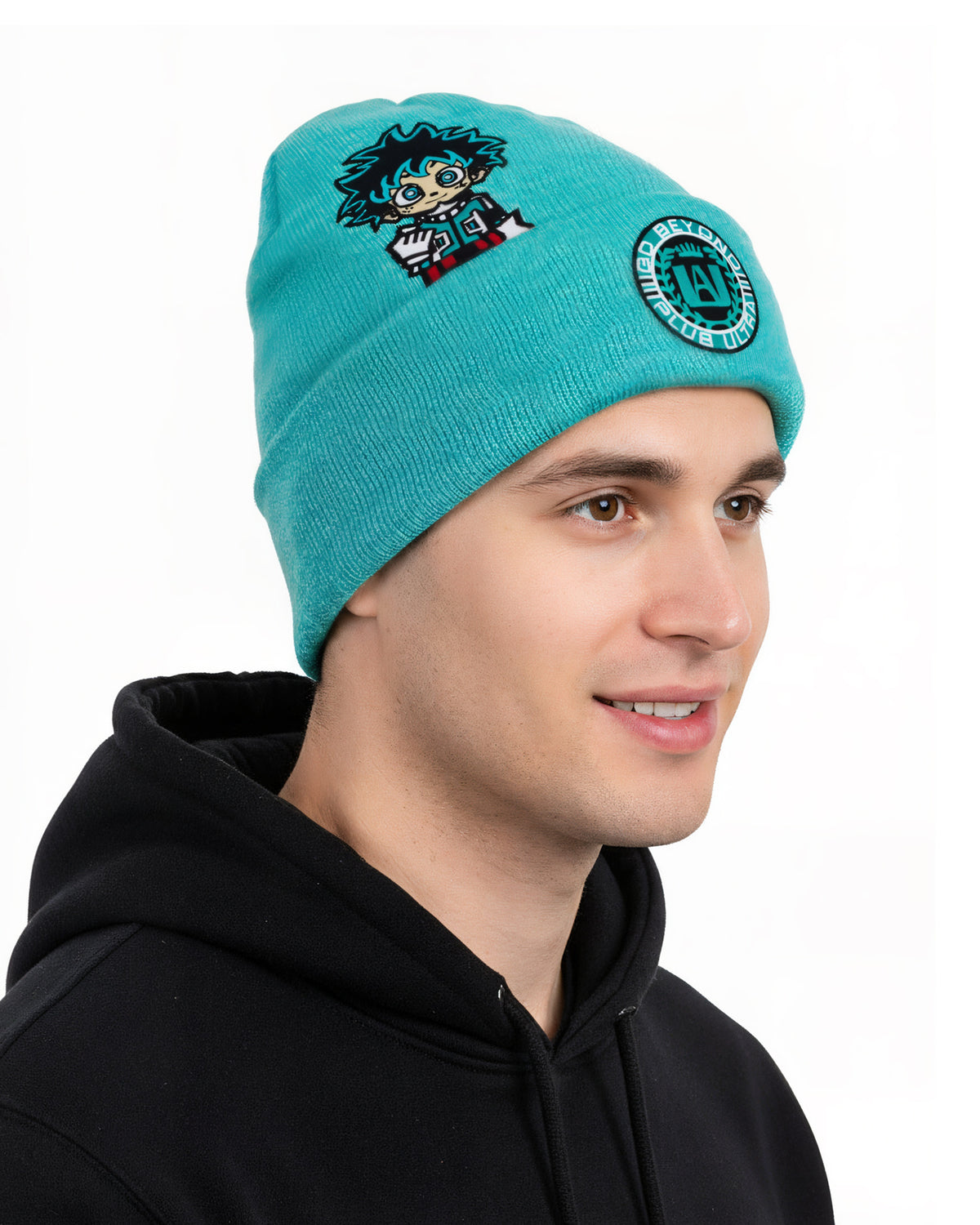 My Hero Academia Beanie Men's Go Beyond Plus Ultra Cuffed Knit Cap Hat OSFM