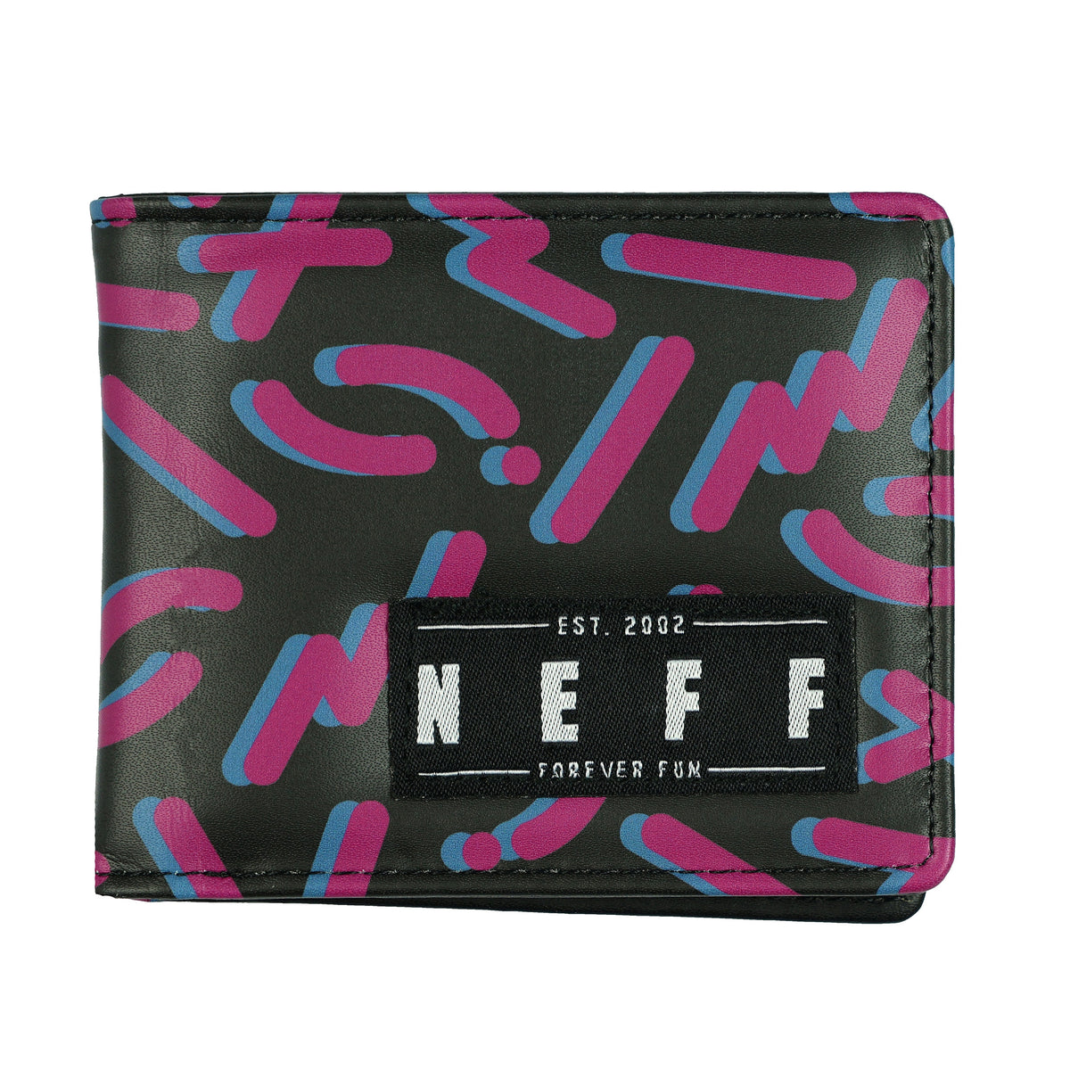 NEFF Bi-Fold Wallet Block Letter Allover Design Tin Box Gift Set
