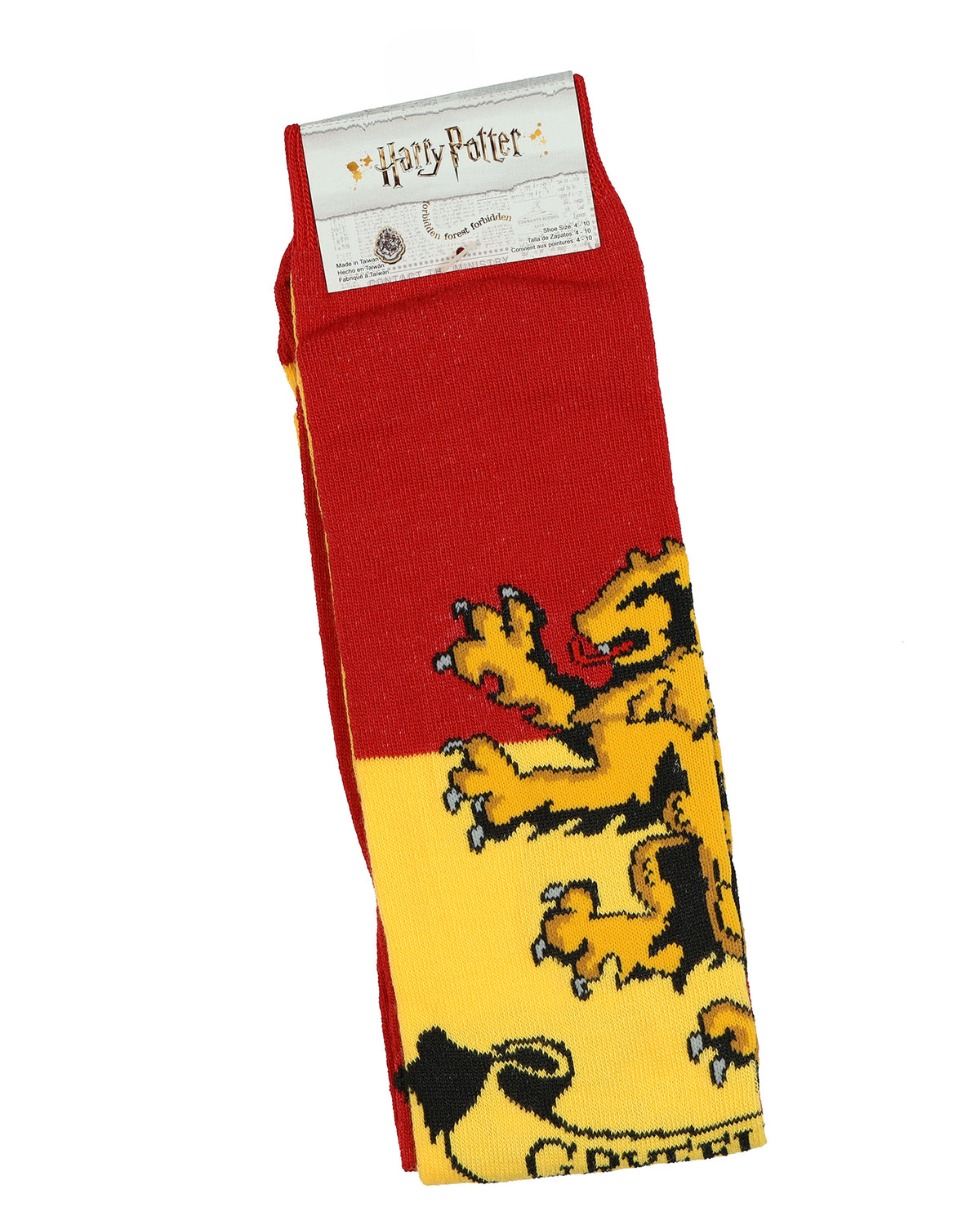Harry Potter Socks House Gryffindor Women's Knee High Sock 1 Pair 4-10