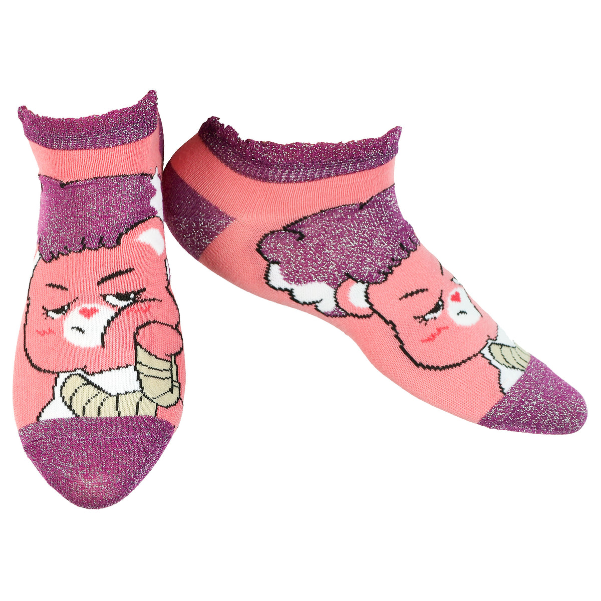 Care Bears X Universal Monsters Socks Women's Ruffled Ankle Sock 5 Pairs 5-10