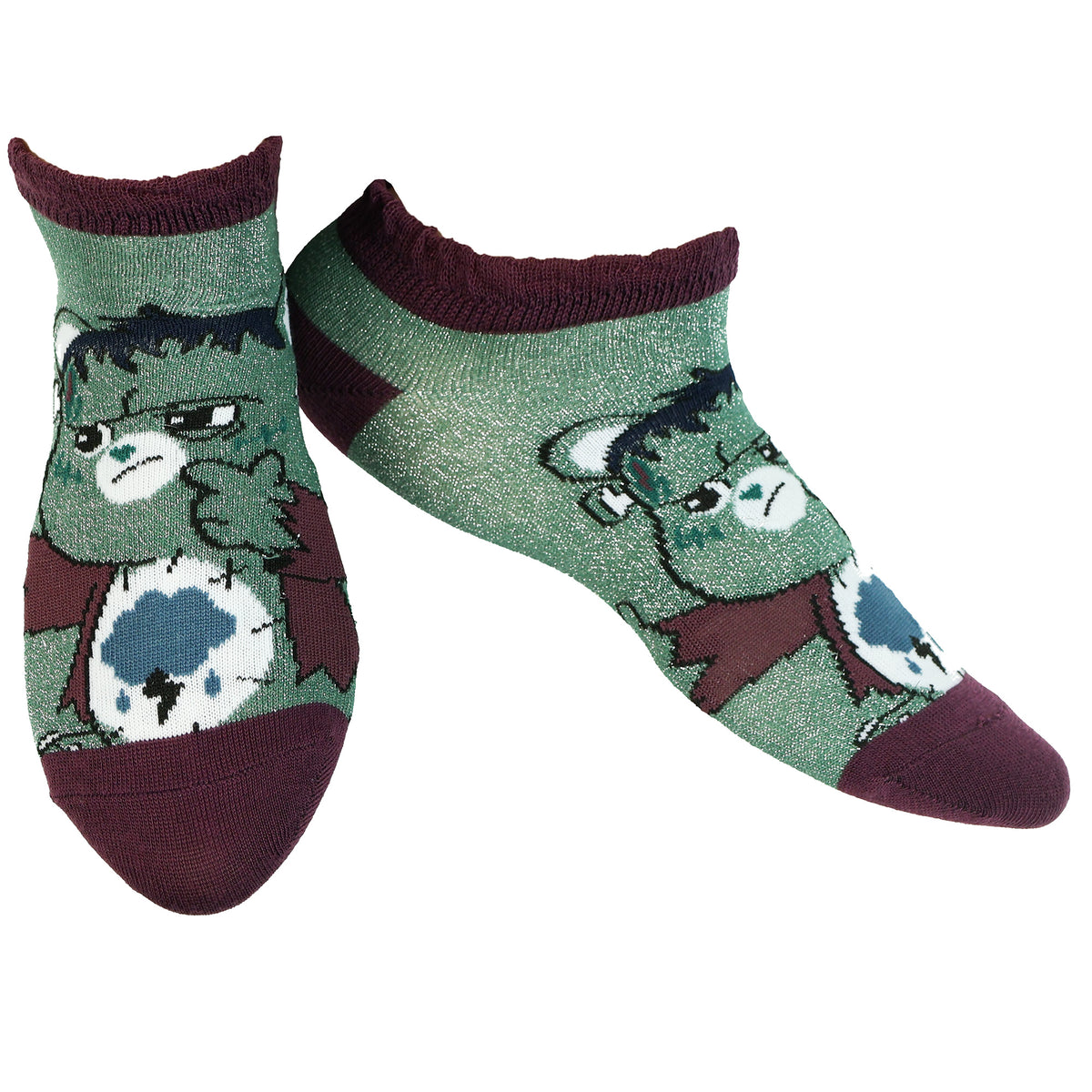 Care Bears X Universal Monsters Socks Women's Ruffled Ankle Sock 5 Pairs 5-10