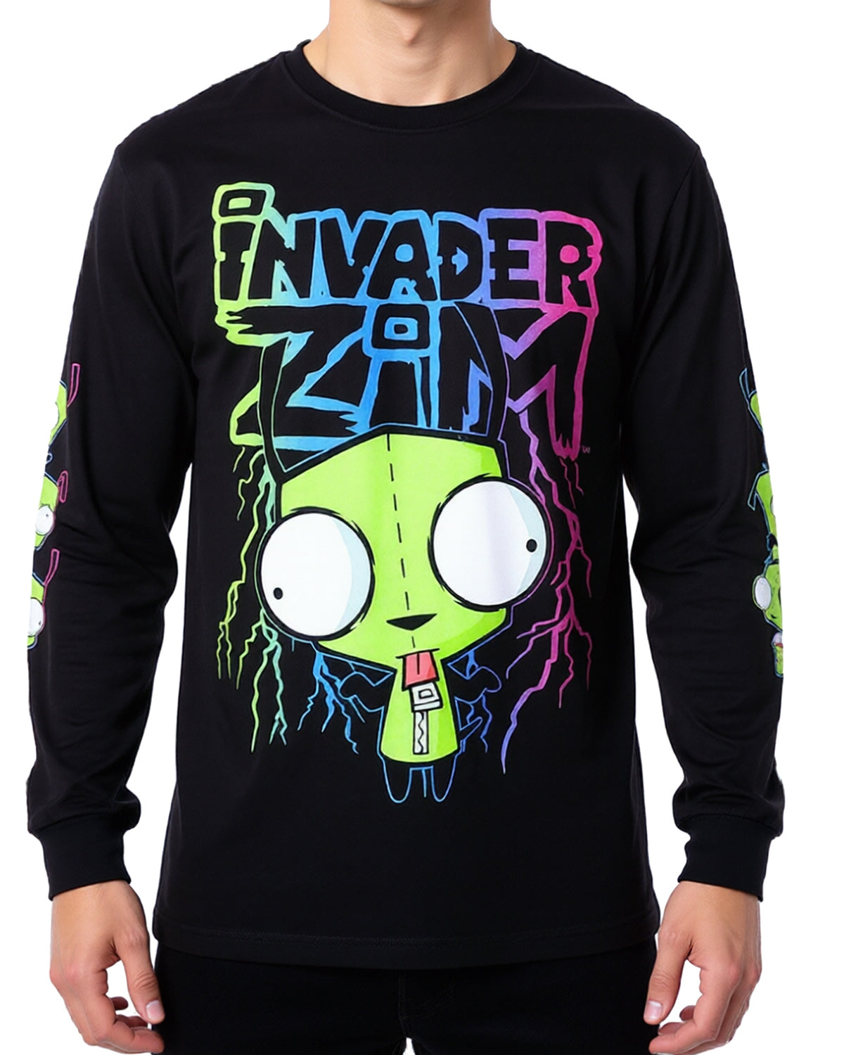 Invader Zim Shirt Men's Gir In Dog Suit Long Sleeve Graphic Top