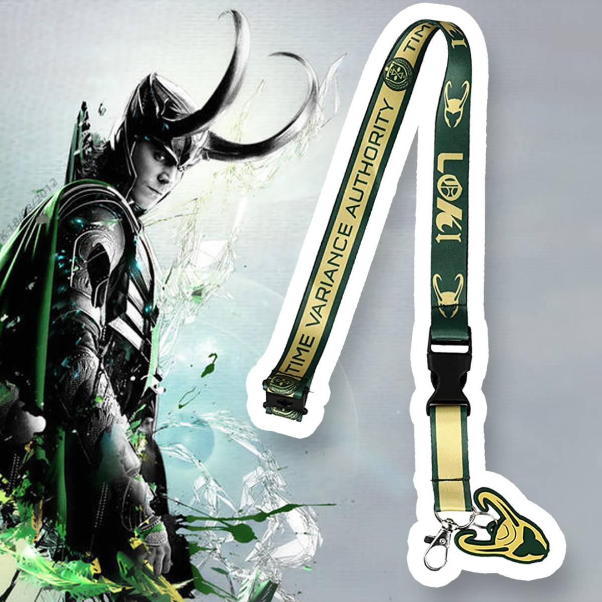 Loki TVA ID Badge Holder Breakaway Lanyard