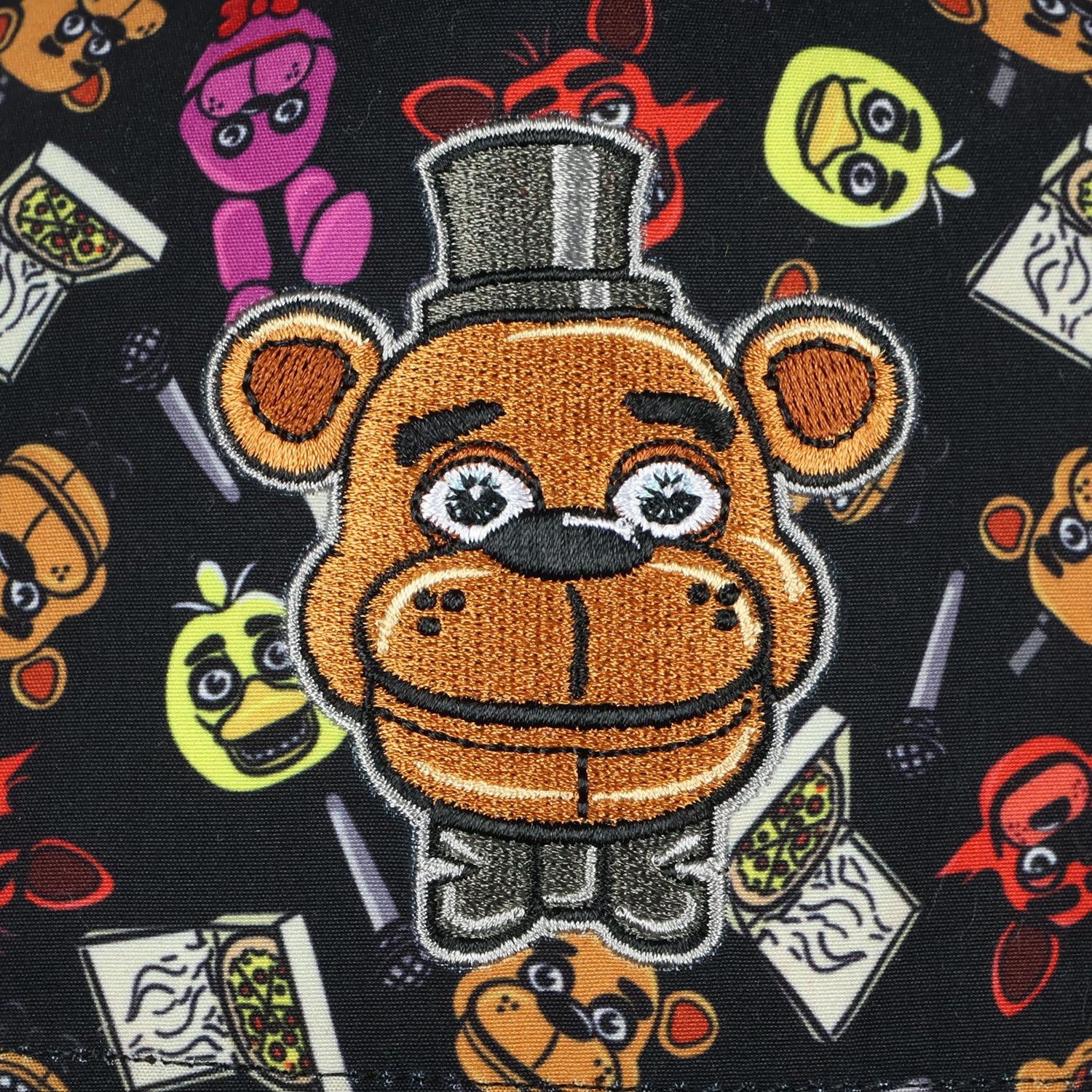 Five Nights at Freddy's Hat Youth AOP Freddy Chica Bonnie Foxy OSFM Baseball Cap