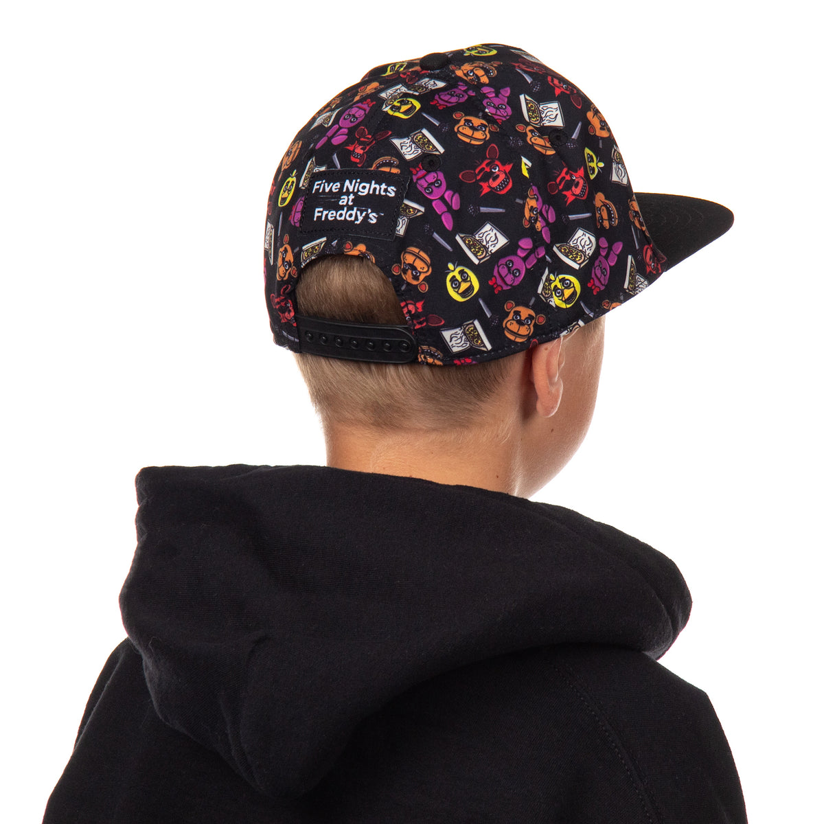 Five Nights at Freddy's Hat Youth AOP Freddy Chica Bonnie Foxy OSFM Baseball Cap