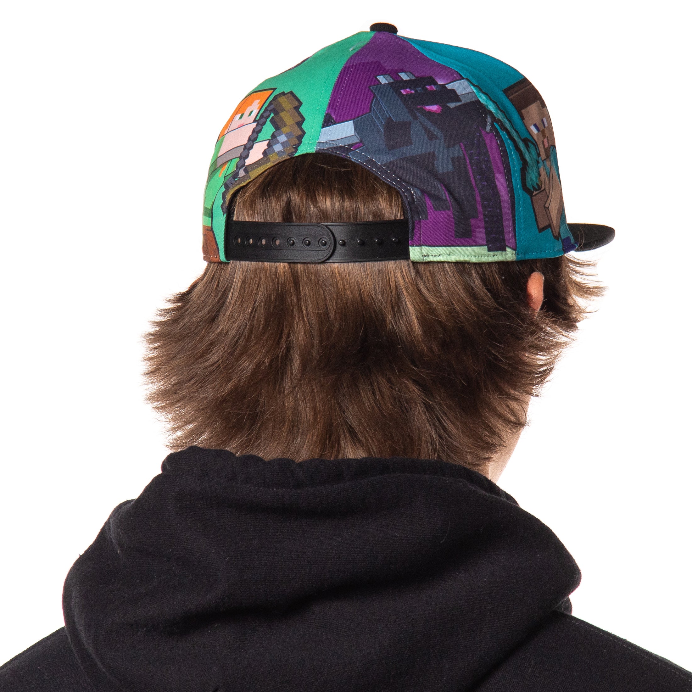Minecraft Creeper Adjustable Snapback Hat Character Game Scenes Adult Baseball Cap OSFM