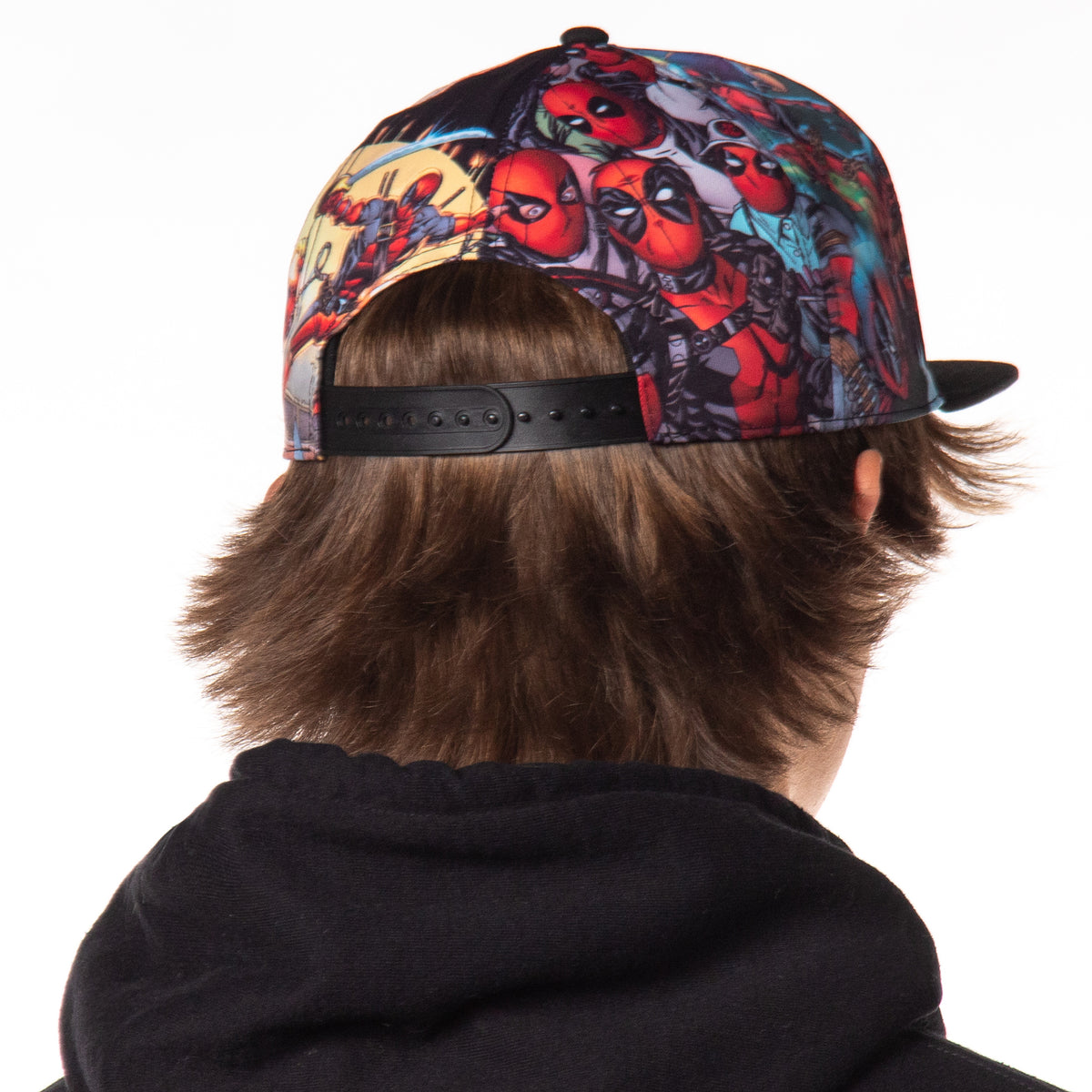Marvel Comics Deadpool Allover Sublimated Scene Design Adjustable Snapback Hat