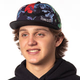 DC Comics Batman Snapback Hat Allover Sublimated Scenes Design Flat Bill Adjustable Baseball Cap OSFM