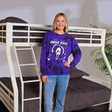 Women's Ghost Face Tie-Dye Pullover Sweatshirt