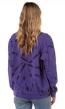 Women's Ghost Face Tie-Dye Pullover Sweatshirt