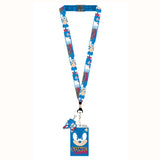 Sonic The Hedgehog Sonic Speed Lanyard ID Badge Holder w/ Metal Keychain