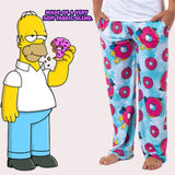 The Simpsons Homer Simpson Tie Dye Sprinkles Donuts Lounge Pajama Pants For Men