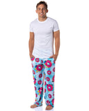 The Simpsons Homer Simpson Tie Dye Sprinkles Donuts Lounge Pajama Pants For Men