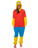 The Simpsons Costume Pajama Men's Character Fleece Union Suit