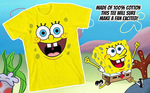 SpongeBob SquarePants Yellow Big Face Infant Short Sleeve T-Shirt