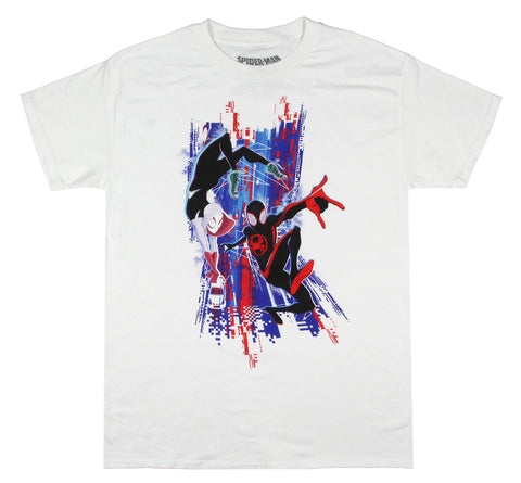 Spider-Man Womens Spider-Verse Miles Morales And Gwen Juniors T-Shirt
