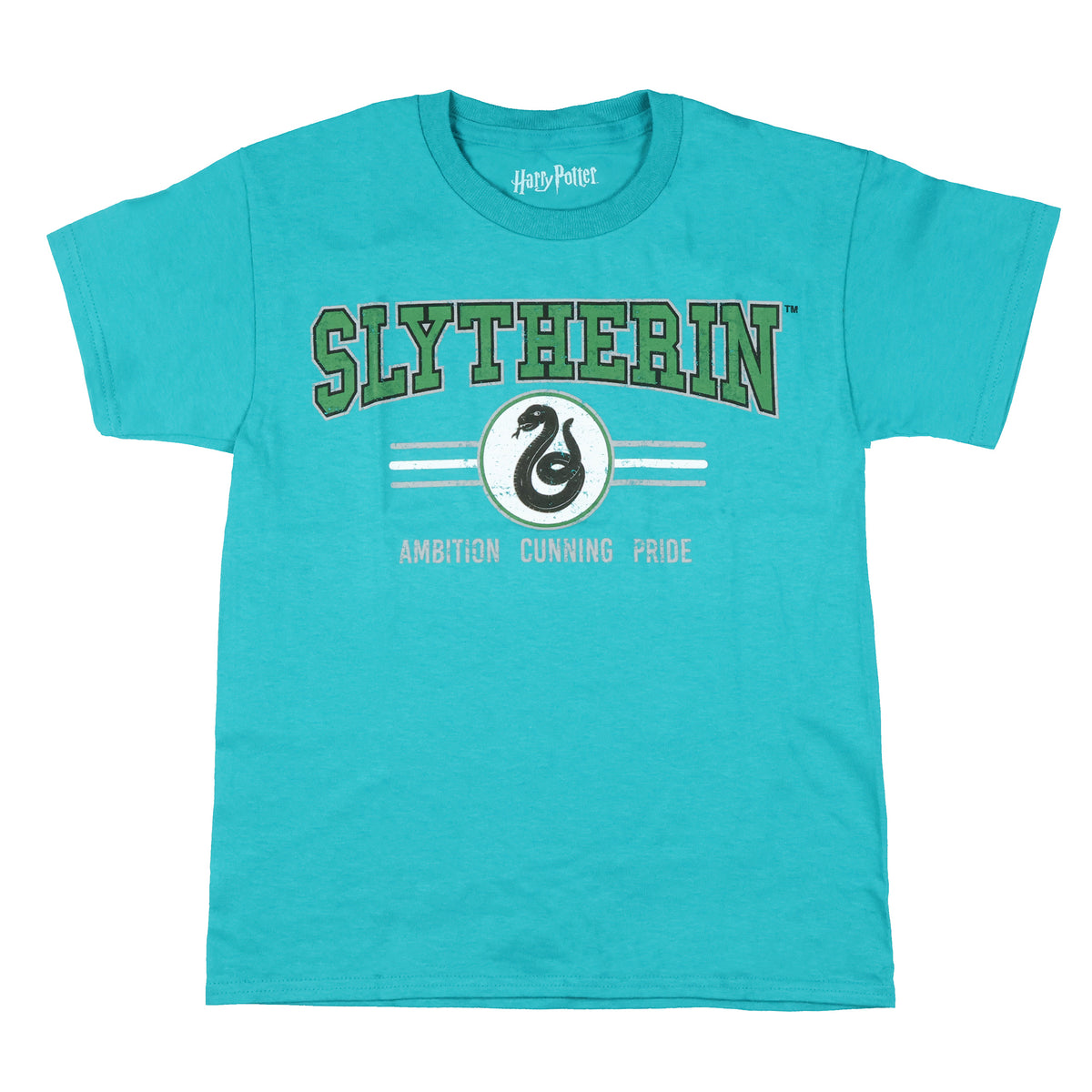 Harry Potter T-Shirt Boy's Slytherin Snake Design Short Sleeve Tee