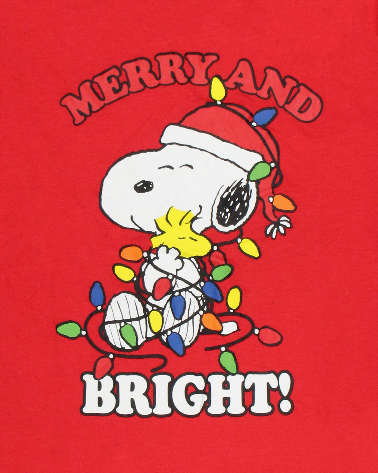 Peanuts Snoopy Merry & Bright Christmas Matching Family Pajama Set