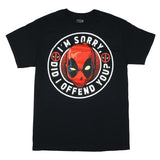 Marvel Deadpool Men's T-Shirt Sorry Did I Offend You Short Sleeve Tee (XL)