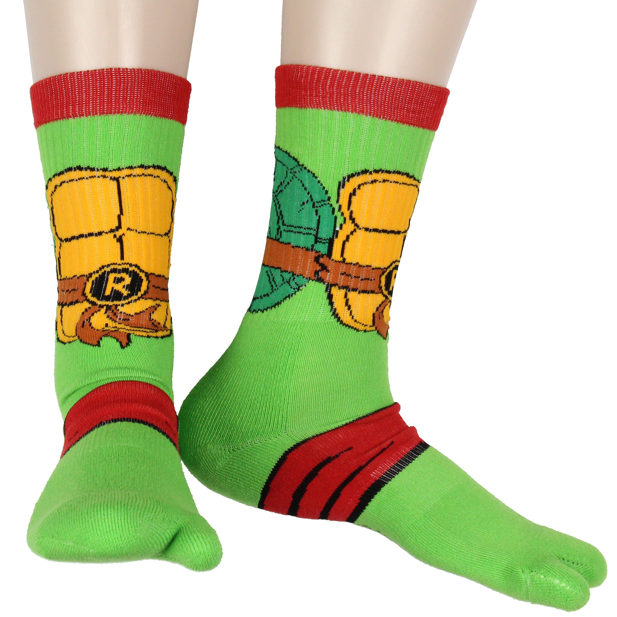 Teenage Mutant Ninja Turtles Men's Split Toe Crew Socks