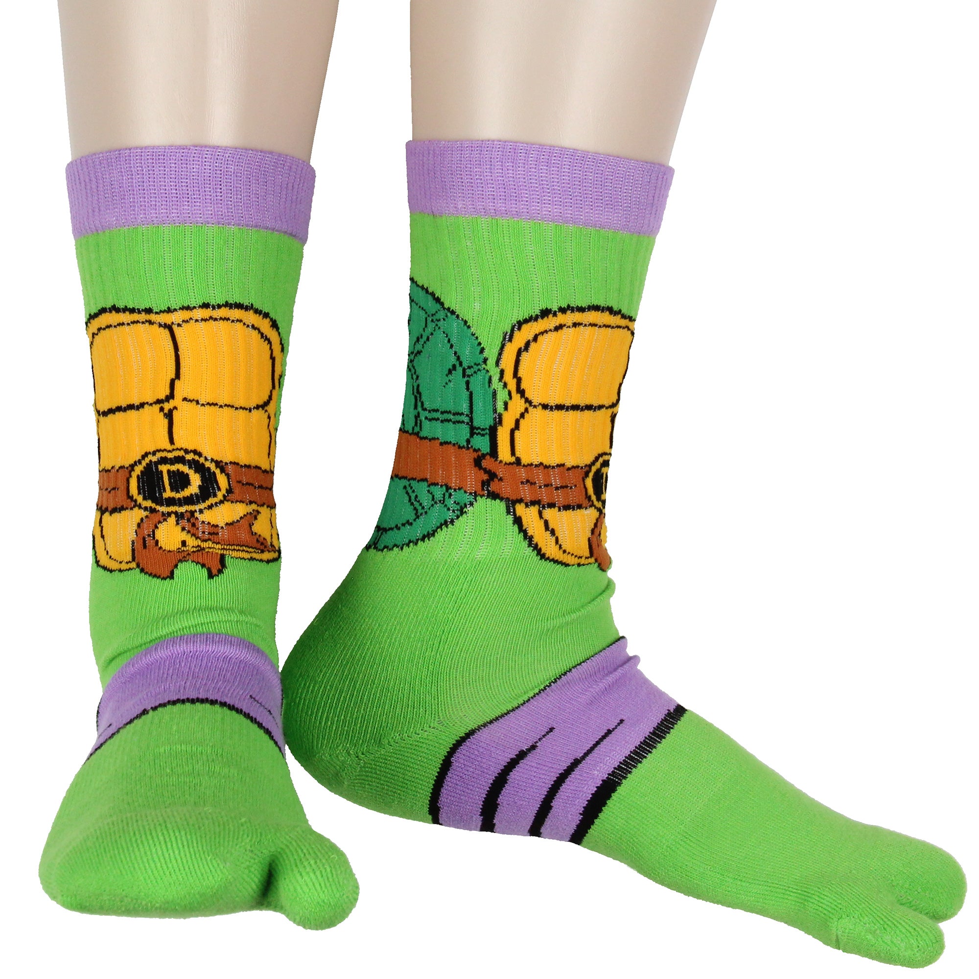 Teenage Mutant Ninja Turtles Men's Split Toe Crew Socks