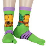 Teenage Mutant Ninja Turtles Men's Split Toe Crew Socks