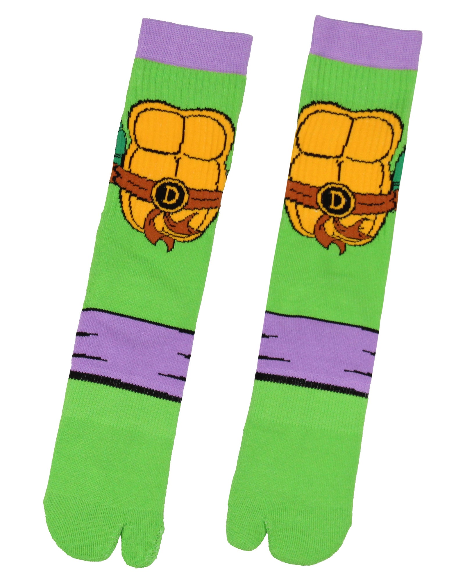Teenage Mutant Ninja Turtles Men's Split Toe Crew Socks