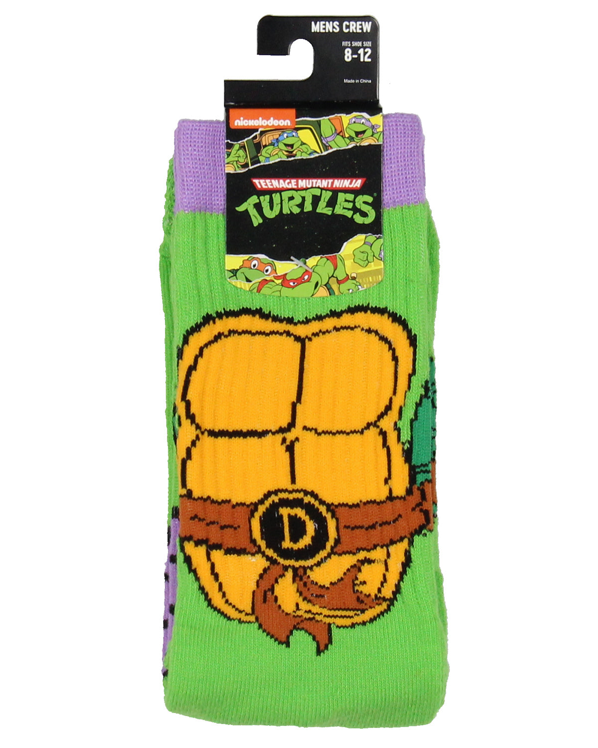 Teenage Mutant Ninja Turtles Crew Sock For Men | Raphael, Leonardo, Michelangelo, Donatello Available