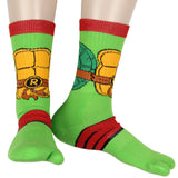 Teenage Mutant Ninja Turtles Men's Split Toe Crew Socks