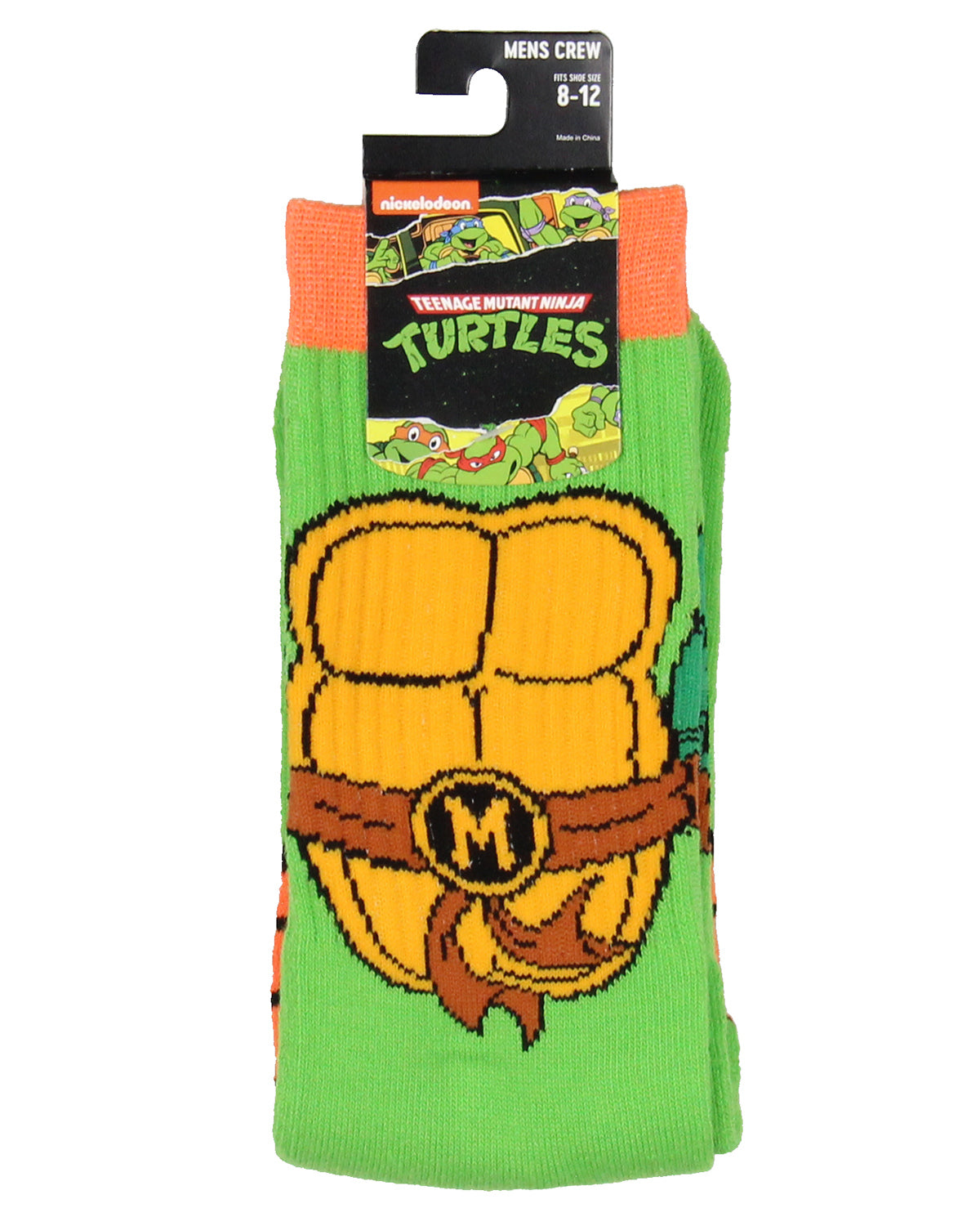 Teenage Mutant Ninja Turtles Crew Sock For Men | Raphael, Leonardo, Michelangelo, Donatello Available