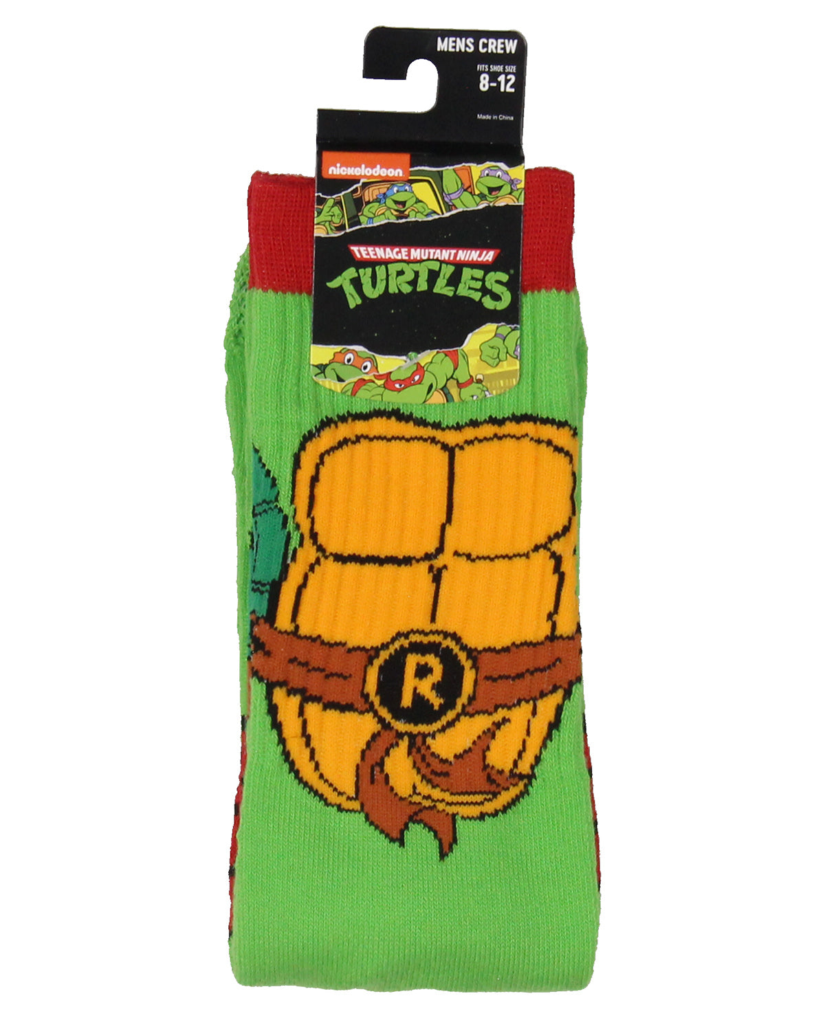 Teenage Mutant Ninja Turtles Crew Sock For Men | Raphael, Leonardo, Michelangelo, Donatello Available