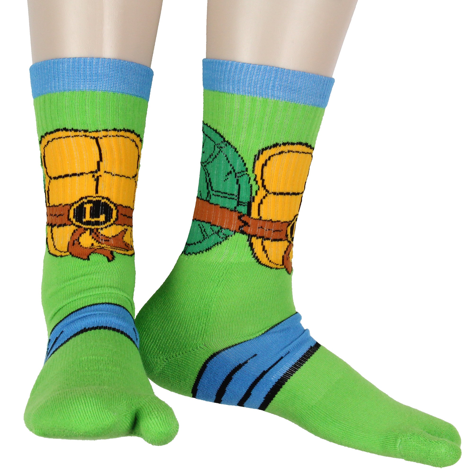 Teenage Mutant Ninja Turtles Men's Split Toe Crew Socks