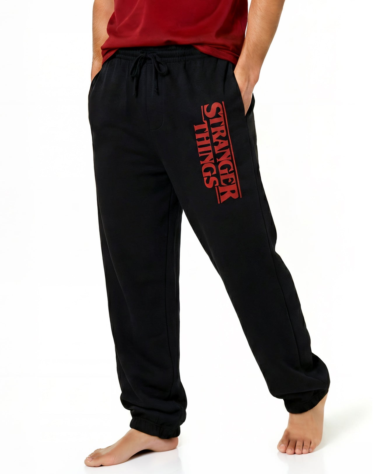 Stranger Things Men's Tv Show Logo Adult Loungewear Pajama Pants
