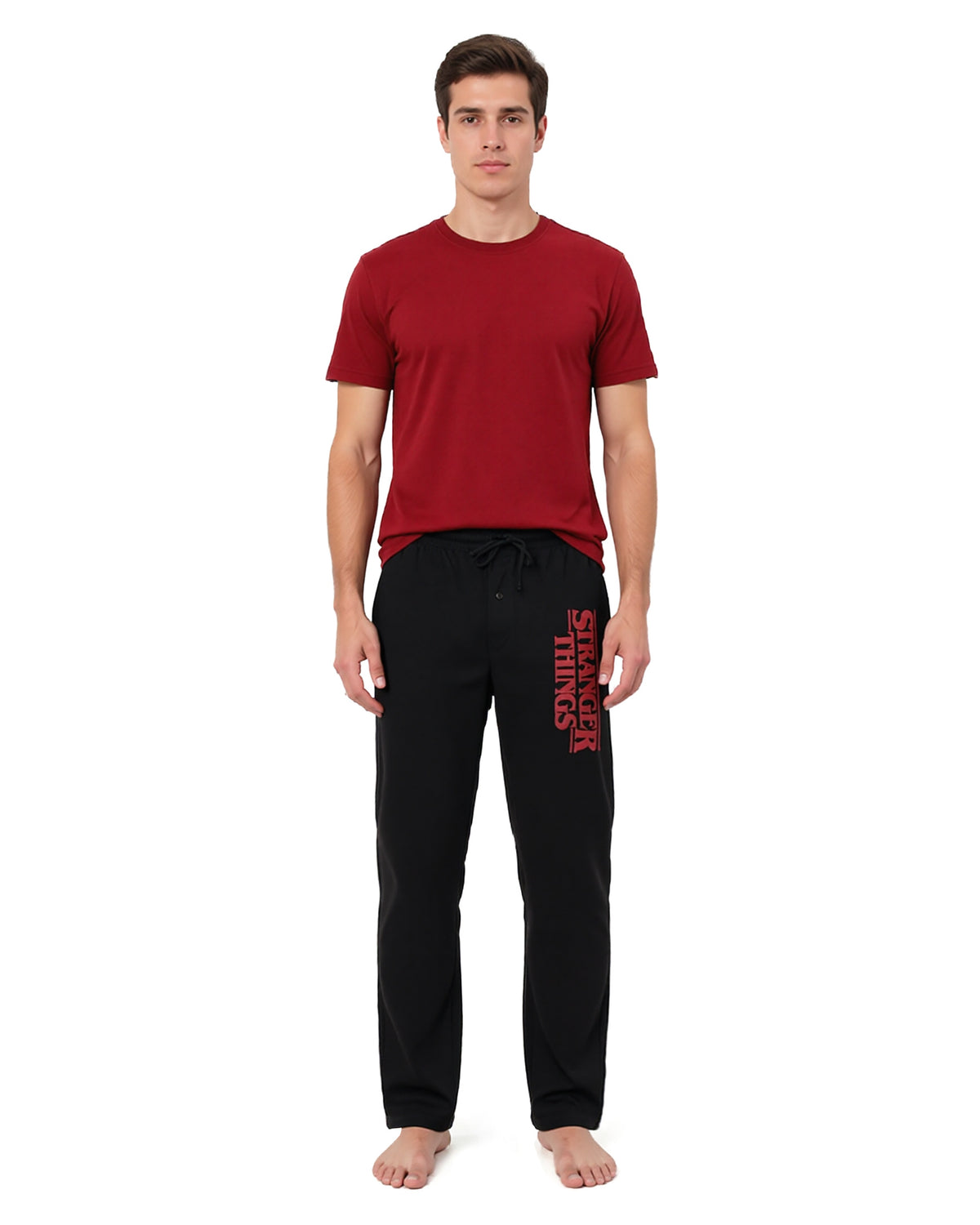 Stranger Things Men's Tv Show Logo Adult Loungewear Pajama Pants