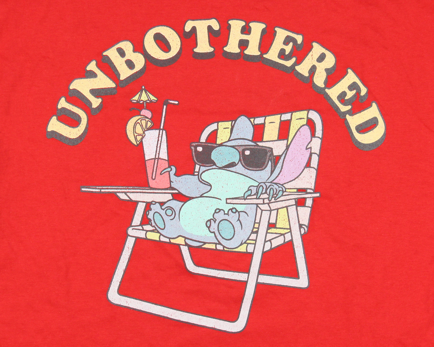 Lilo & Stitch Men's Unbothered Graphic Adult Short Sleeve T-Shirt - Seven Times Six