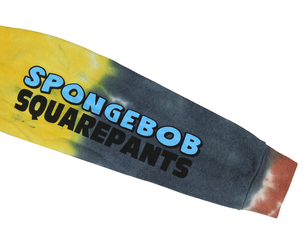 SpongeBob SquarePants Patrick Stay Weird Tie-Dye Logo Men's Pullover Hoodie