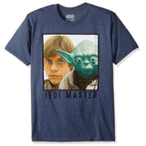 Star Wars Shirt Men's Yoda Luke Skywalker Jedi Master Short Sleeve T-Shirt Tee