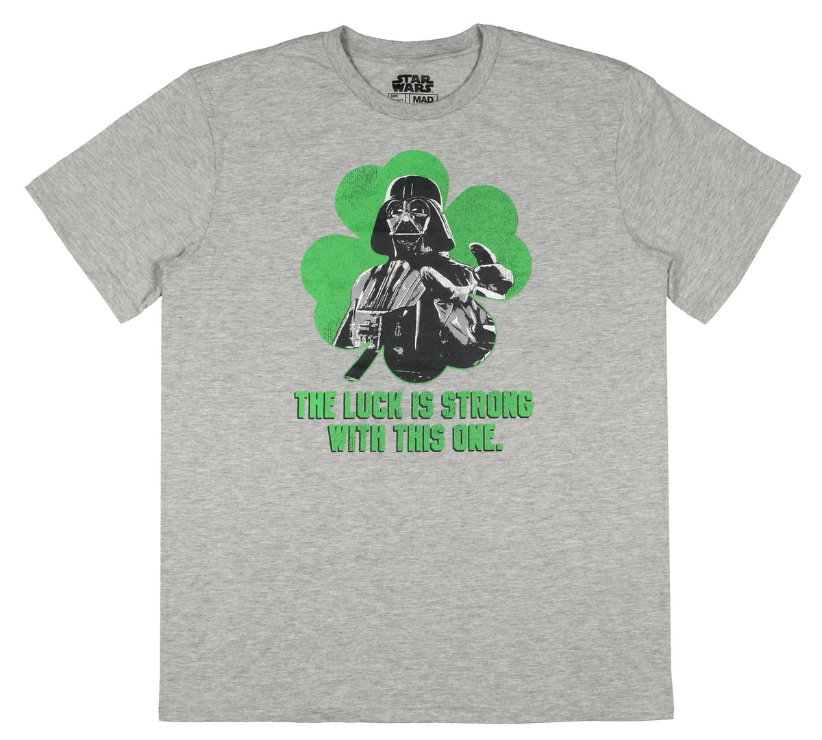 Star Wars Men's Darth Vader The Luck Is Strong With This One Graphic T-Shirt