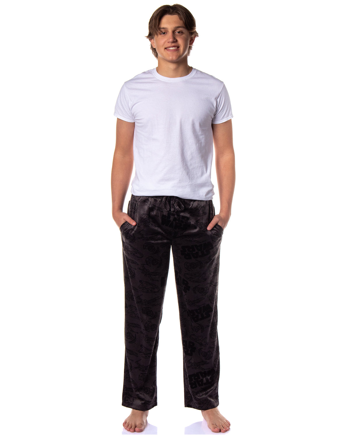 Star Wars Men's Tie Fighter Millennium Falcon Ships Lounge Pajama Pants