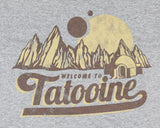 Star Wars Men's Welcome To Tatooine Distressed Adult Short Sleeve T-Shirt