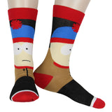 South Park Men's Character Inspired Big Face 5 Pk Crew Socks Shoe Size 6-12