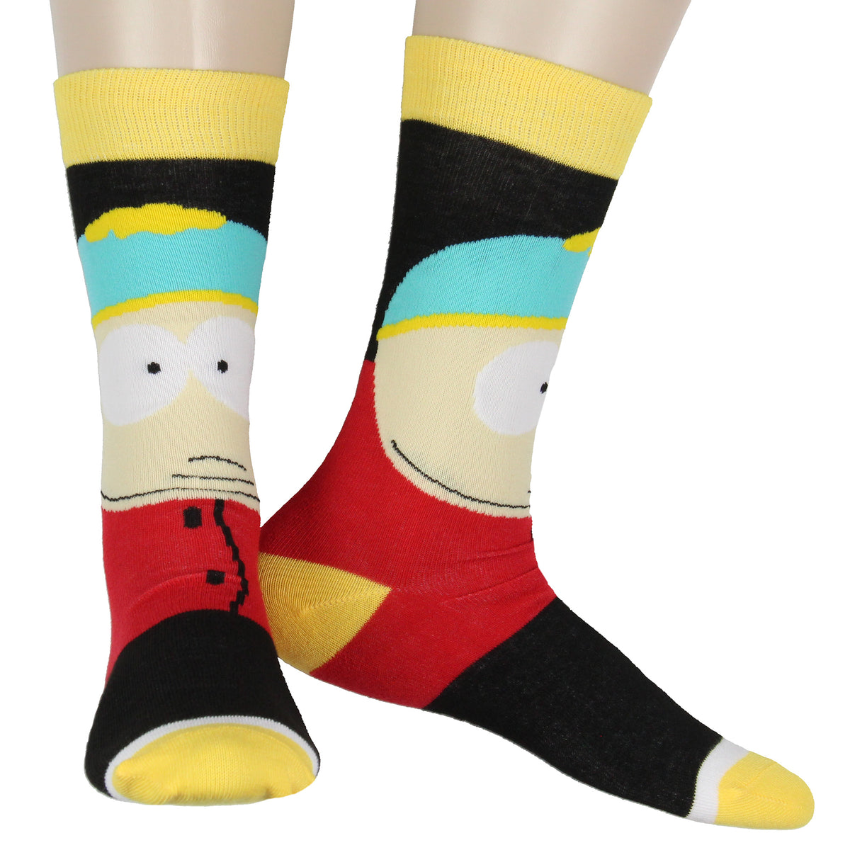 South Park Men's Character Inspired Big Face 5 Pk Crew Socks Shoe Size 6-12