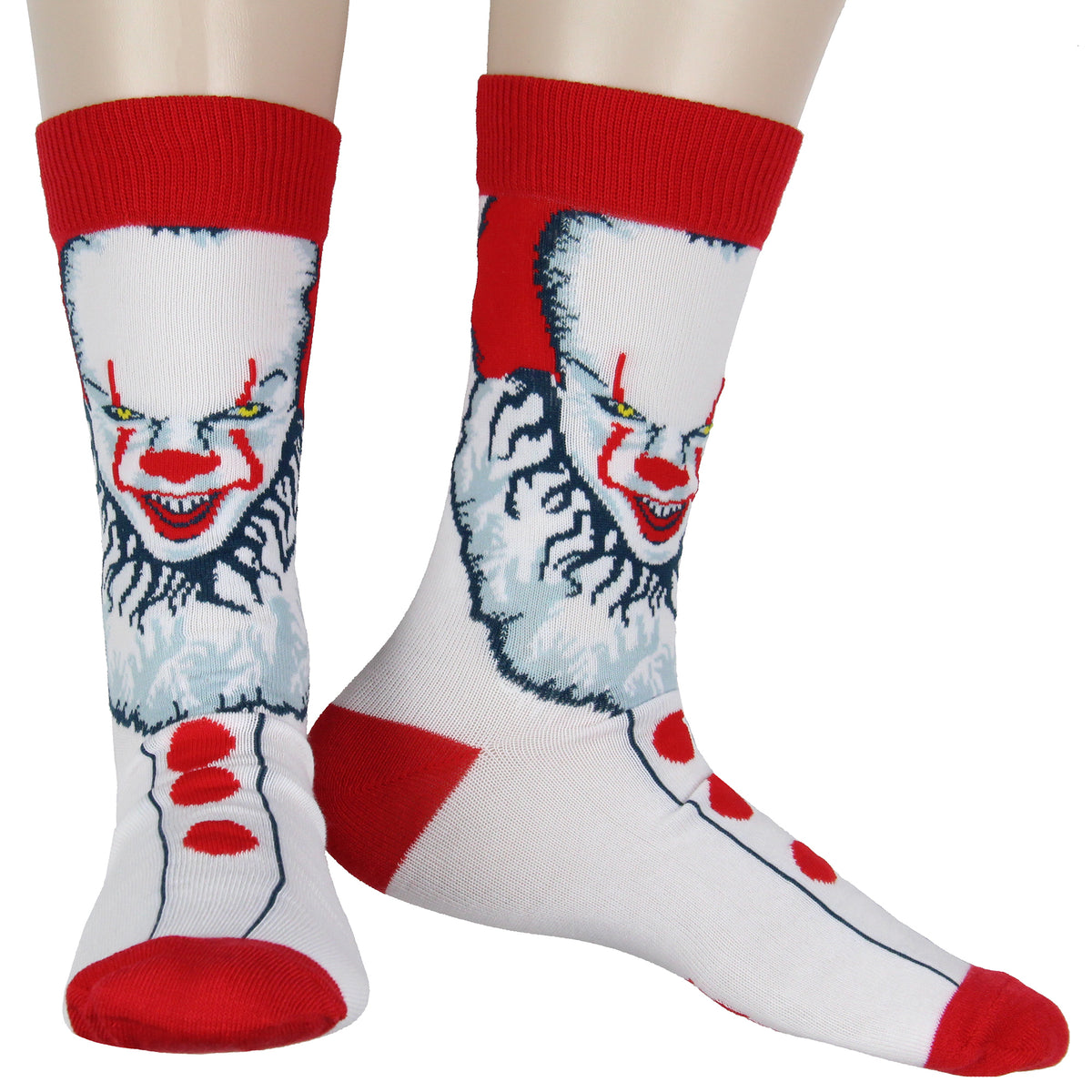 Horror Movie Men's Pennywise Jason Freddy 3 Pack Crew Socks Shoe Size 6-12